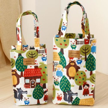 新店特價！出口韓國外貿防水牛津布便攜杯套小拎包水杯包禮小布包