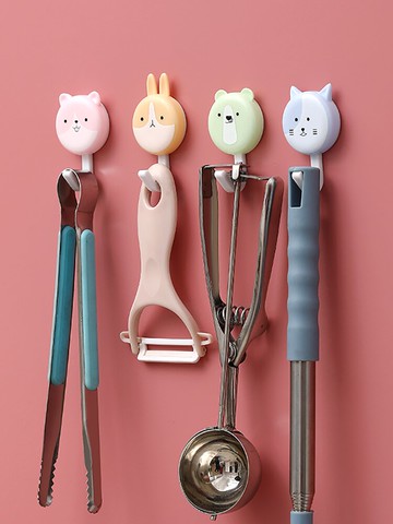 廚房掛鉤強力粘膠免打孔粘鉤門后壁掛墻上無痕墻壁浴室臥室鑰匙