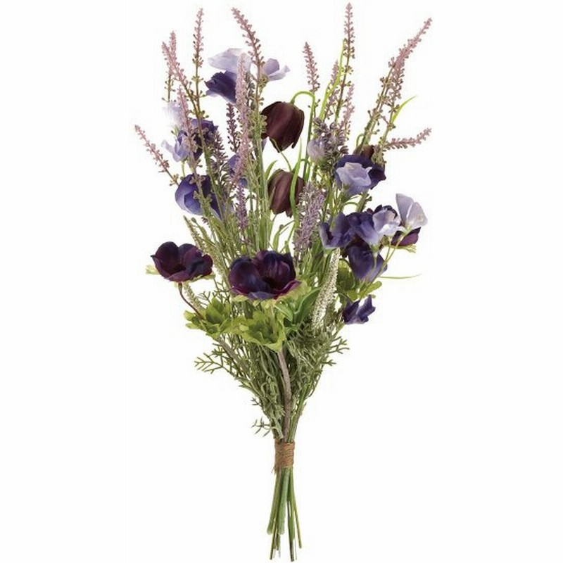 大特価 造花 Magiq 東京堂 スプリングスワッグブーケ ラベンダーパープル Fm0035 造花 花材 あ行 アネモネ 通販 Lineポイント最大0 5 Get Lineショッピング