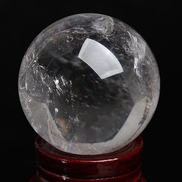 三緣證寶水晶球白水晶球擺件礦標原石打磨家居辦公飾品擺件禮物