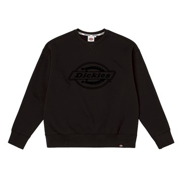Dickies男款黑色胸前大尺寸Logo設計寬鬆大學T|DK0A87RHBLK