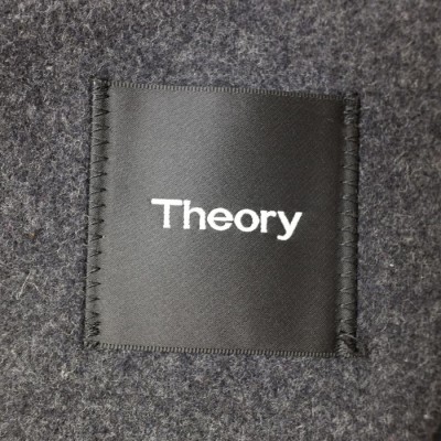 Theory セオリー 8309002 MODUS SUPERLT SP ELDERT L ウール/カシミヤ混 ダブルフェイス  ジップアップフーディコート XL グレー | LINEブランドカタログ