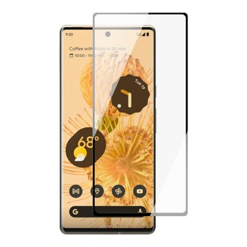 Google Pixel 6PRO 9H滿版玻璃鋼化膜黑框曲面手機保護貼