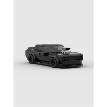 創意國產MOC道奇挑戰者Charger地獄貓8格speed系列超級賽車積木男