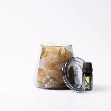 【Montagne】黃水晶｜富士山晶礦杯鍍色款（贈杯蓋）｜佛手柑10ml _廠商直送