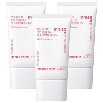INNISFREE 台灣公司貨 向日葵亮顏控油防曬霜 SPF50+ PA++++  3個  60ml