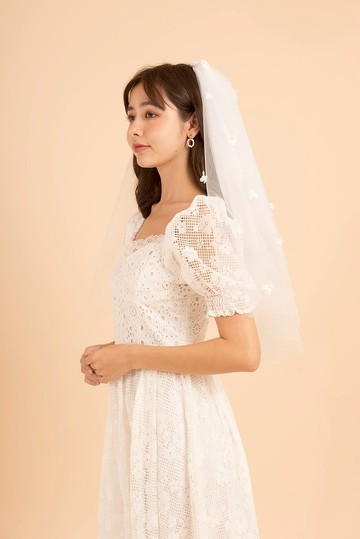 白雛菊 Giltter 面紗