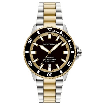 EMPORIO ARMANI 亞曼尼 AR60089 潛水機械錶 黑面 42mm｜樂天全館特惠中★指定刷卡回饋10%