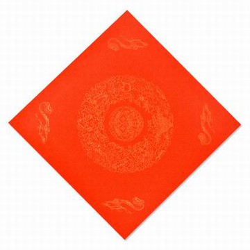 【萬年紅宣紙斗方對聯紙-34*34cm-20張/包-2包/組】半生熟宣春福壽喜單字萬年紅宣紙加厚春聯對聯-30034