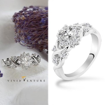 亞帝芬奇 GIA 50分 FSI2 3VG 八心八箭 無螢光 天然鑽石 真鑽 戒指 幸福交織 PT950鉑金台