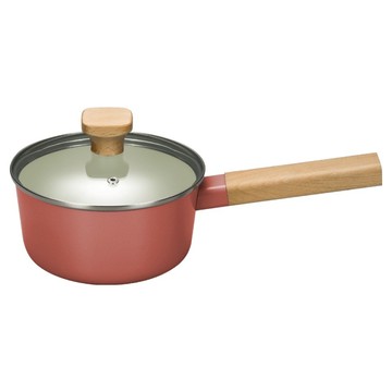 SILWA 西華 LUNA 陶瓷不沾湯鍋  16cm  橘粉色  1個