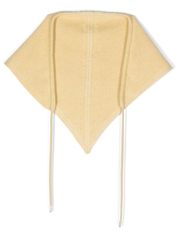 Barrie - tie-fastening cashmere foulard - women - Cotton/Cashmere - One Size - Yellow