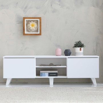 DEKKO FURNITURE 達比 電視櫃 附門  1200mm  白色
