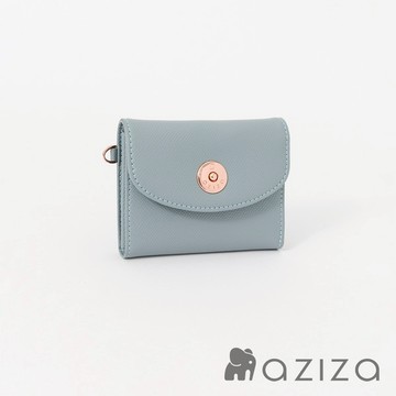 【aziza】OLA大開口零錢包-薄暮藍AZDXA010D01LE3