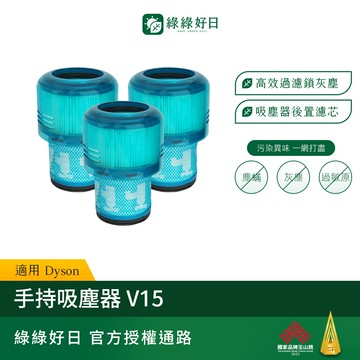 【買2送1】適用 Dyson戴森 V15 手持吸塵器後置濾網 吸塵器耗材 吸塵器配件 綠綠好日