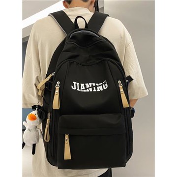 書包女初中生潮酷風大容量韓版情侶背包男高中生大學生字母雙肩包