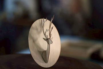 花鹿 l 森林系迷霧馴鹿DIY版 l 原木色 l 平整包裝