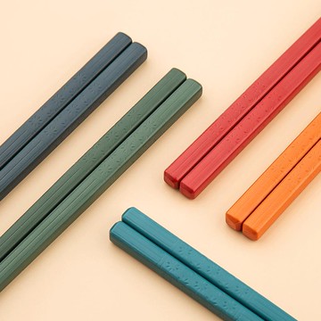 筷子家庭2021新款家用一人一筷區分專人專用彩色輕奢風高端耐高溫