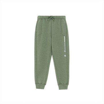 GIORDANO 童裝彈力束口長褲 G-MOTION系列 - 52 花紗浪花綠