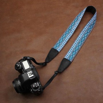 cam-in 相機背帶微單復古文藝掛脖可調斜挎繡花掛繩數碼單反肩帶