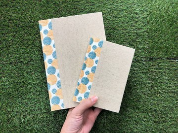 森林系麻布精裝筆記本 方背款 A5/A6 共8圖