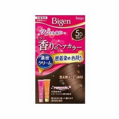 ホーユー　ビゲン　香りのヘアカラー　クリーム　５Ｄ　落ち着いたブラウン