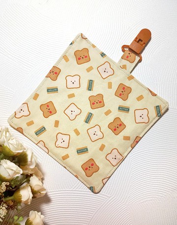 純棉夾四層紗/兒童手帕/手帕夾/擦手巾/小方巾-早安土司