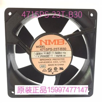 全新NMB美培亞4715PS-23T-B30 12038MM 230V交流散熱風扇金屬插片