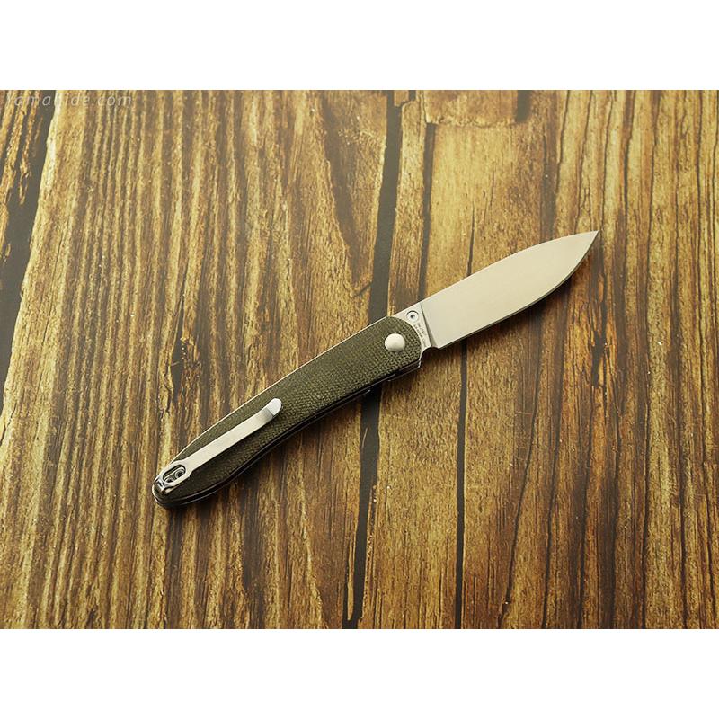 CJRB J1917ODG リア ライナーロック グリーンマイカルタ 折り畳みナイフ CJRB Ria Linerlock Green Micarta