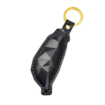 PIPILALA 立體植鞣革鑰匙圈 台灣島 咖啡棕