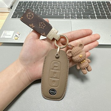 NISSAN KICKS E-POWER X-TRAIL T33 輕油電 E-POWER 汽車鑰匙套 真皮 皮套 鑰匙包
