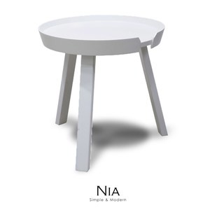 【obis】NIA尼亞邊桌-小(三色)白色