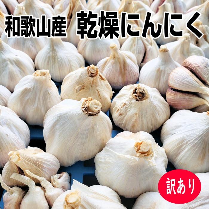 訳あり 乾燥にんにく 小粒 約3kg 和歌山産 送料無料 国産ニンニク