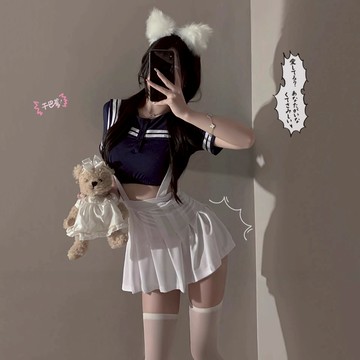°• 𝘔𝘖𝘔𝘖𝘕𝘈 •°🫧現貨🫰等你下課喔 可愛短裙性感顯瘦學院風兩件套 百褶裙 學生服 學生裝1206