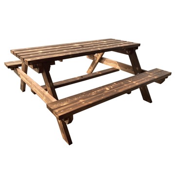 LOGIS 需DIY多用原木庭園桌椅 戶外桌椅 烤肉桌 BBQ 露營桌5BEER