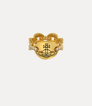 Vivienne Westwood Clorinthe Ring Gold Silver / Cubic Zirconia Unisex