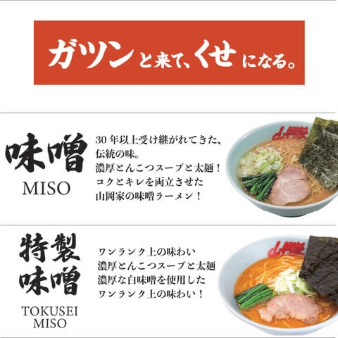 山岡家ラーメン5種×2袋セット　計10袋※他商品との同梱不可※