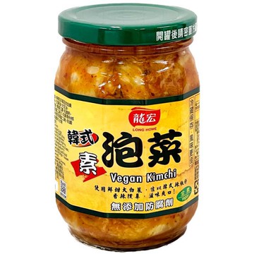 龍宏 素韓式泡菜(380g/瓶) [大買家]