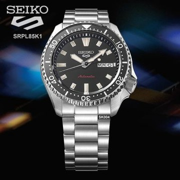 SEIKO精工 5 SPORTS運動機械錶42.5㎜黑面款 SK004(SRPL85K1/4R36-17K0D)