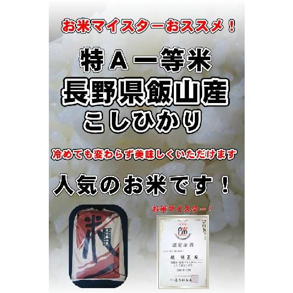 お試し　お米　送料無料　4年度米 特A米 信州飯山産(長野県産）　一等米特A　こしひかり　5kg