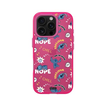 iPhone 16 Pro Clear 粉漾桃 - 迪士尼-史迪奇 Disney Stitch - 史迪奇 Stitch - Nope