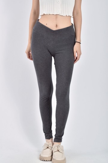 (L) tna質感運動低腰灰色長褲