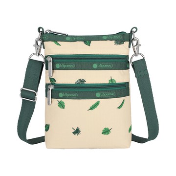 三層拉鍊斜背包