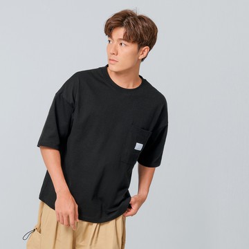 OB嚴選 快乾素色落肩口袋造型T恤 《KL1402》男裝/現貨/大尺碼