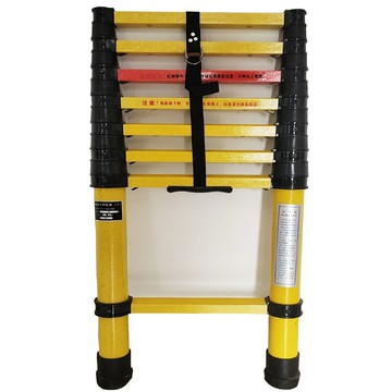 多功能絕緣魚竿伸縮梯子玻璃鋼電工折疊人字梯便攜式關節梯