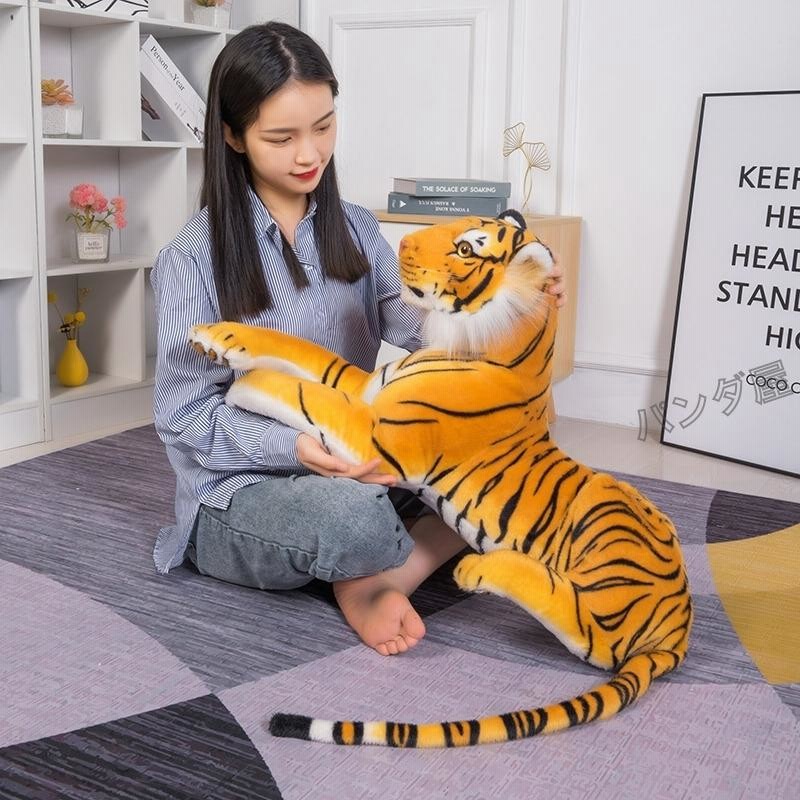 タイガー 虎 リアルなトラのぬいぐるみ 大きめ 70cm タイガー 虎 リアルなトラのぬいぐるみ 大きめ 70cm