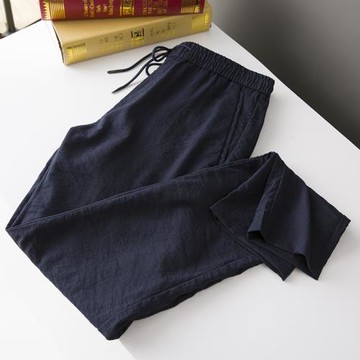 磐石品質！男士休閑褲修身衛褲一線品牌剪標男裝薄款長褲小腳褲子