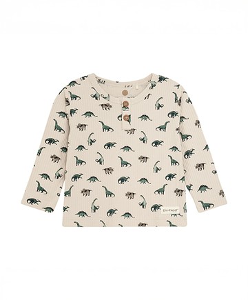 恐龍米色長袖上衣92cm