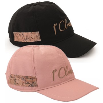 【Alviero Martini 義大利地圖包】內磨毛尼龍棒球帽-二色