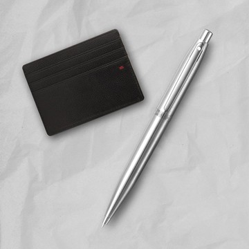 【SHEAFFER】VFM系列銀原子筆+經典卡夾禮盒 免費刻字